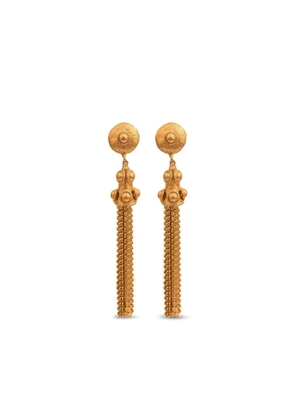 Sylvia Toledano Gio gold disc-embellished tassel earrings
