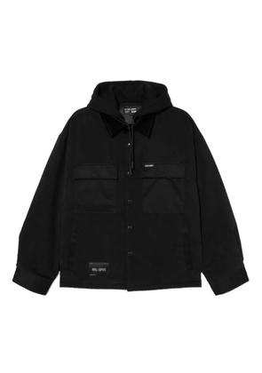 izzue logo-patch jacket - Black