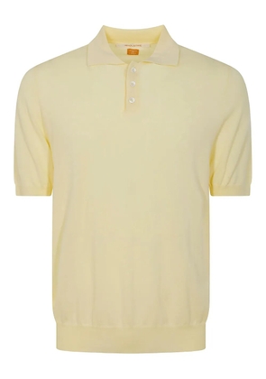 Alpha Industries short-sleeve button-placket polo shirt - Yellow