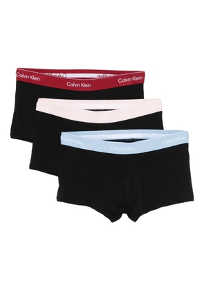 Calvin Klein logo-waistband briefs (pack of three) - Black