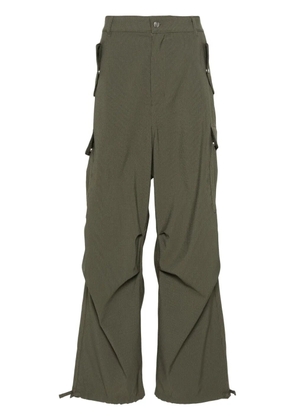 RHUDE pinstripe straight-leg cargo pants - Green