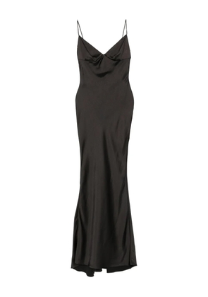 ROSERRY bias-cut sleeveless maxi dress - Black