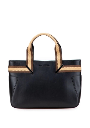 Gucci Pre-Owned 2000-2015 Leather Web handbag - Black