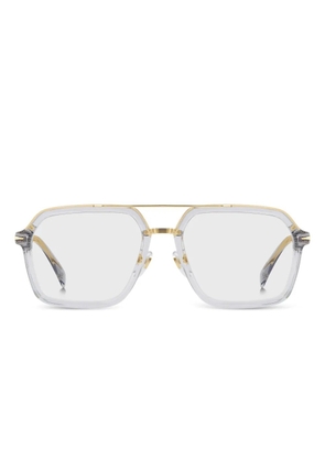 Eyewear by David Beckham square-frame glasses - Grey