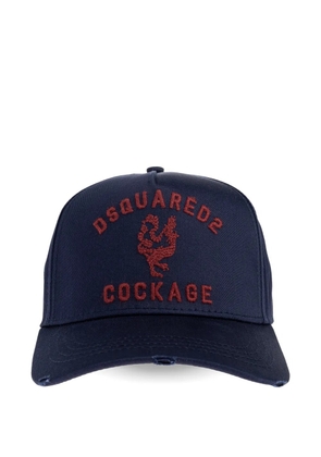 DSQUARED2 embroidered baseball cap - Blue