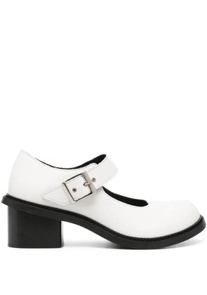 Comme Des Garçons x Phileo 75mm leather pumps - White
