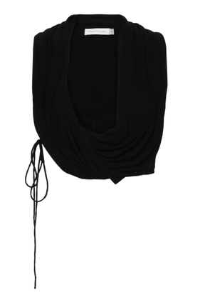 Christopher Esber interlock draped top - Black