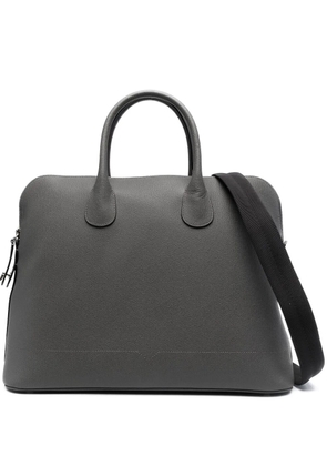 Valextra leather tote bag - Grey