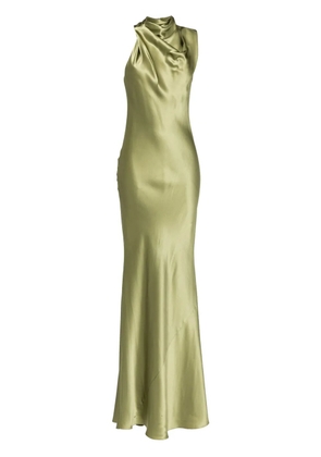 Michelle Mason sleeveless silk dress - Green