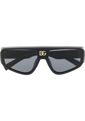 Dolce & Gabbana Eyewear square-frame logo-plaque sunglasses - Black