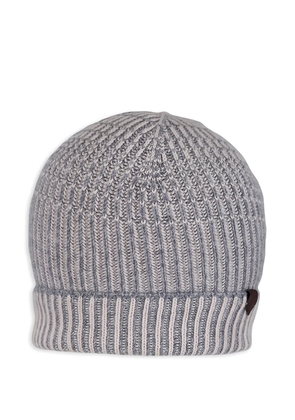 Maurizio Baldassari ribbed knitted beanie hat - Grey