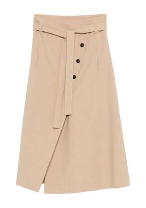 PSOPHIA belted skirt - Neutrals