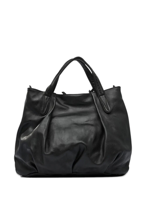 Reptile's House braided-detail leather shoulder bag - Black