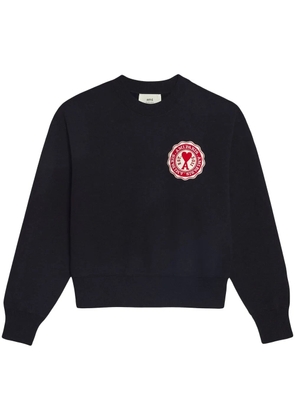 AMI Paris Ami de Coeur monogram jumper - Black