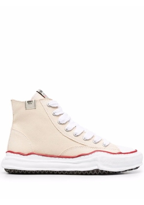Maison MIHARA YASUHIRO lace-up high-top sneakers - Neutrals