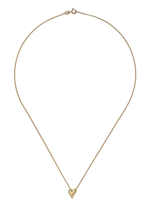 Wouters & Hendrix Gold 18kt gold chiseled heart pendant necklace - YELLOW GOLD