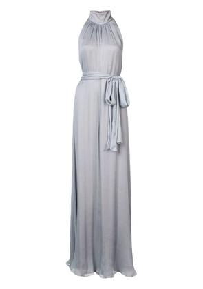 VOZ tie waist draped jumpsuit - Grey