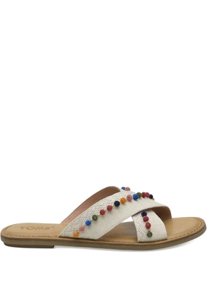 Toms Viv pom-pom sandals - White