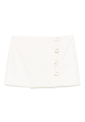 MEDEEA wool A-line skirt - White