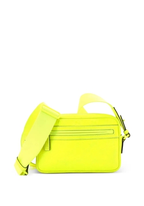 Gucci Pre-Owned Front Zip GG Rubber Effect Leather Small crossbody bag - Yellow