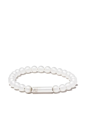 Le Gramme Le 47 beaded bracelet - Silver