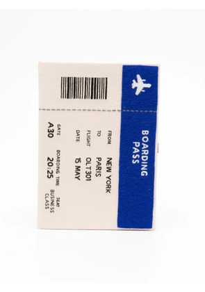 Olympia Le-Tan Boarding Pass clutch - Neutrals