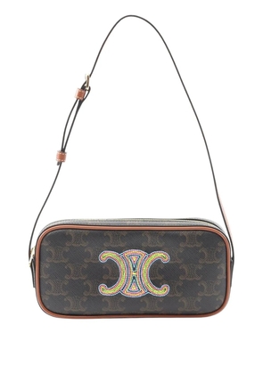 Celine Pre-Owned 2018-2025 Mini Triomphe Cuir Coated Canvas Camera Bag shoulder bag - Brown