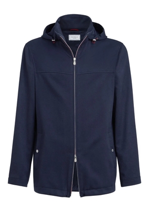 Brunello Cucinelli hooded jacket - Blue