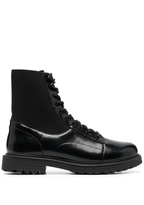 Diesel Alabama elasticated-panel combat boots - Black