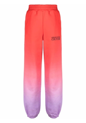 Versace Jeans Couture gradient-effect track pants - Red