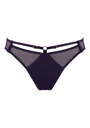 Bordelle Nara mesh-paneled brief - Purple