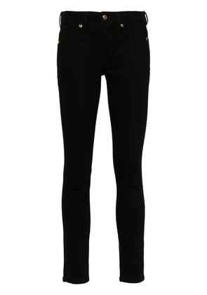 Versace Jeans Couture logo-plaque skinny jeans - Black