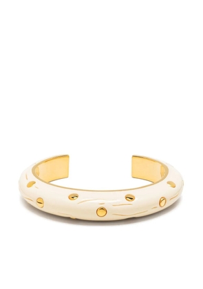 Aurelie Bidermann stud-embellished open-back bangle - Gold
