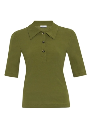 Rosetta Getty fitted polo top - Green