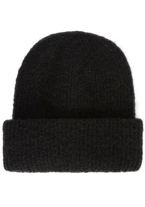 MSGM turn-up knitted beanie - Black