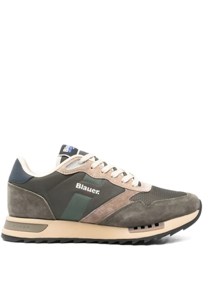 Blauer panelled low-top sneakers - Green