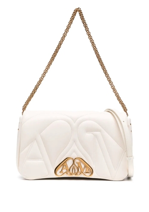 Alexander McQueen small The Seal cross body bag - White