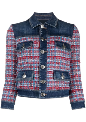 DSQUARED2 panelled denim jacket - Blue