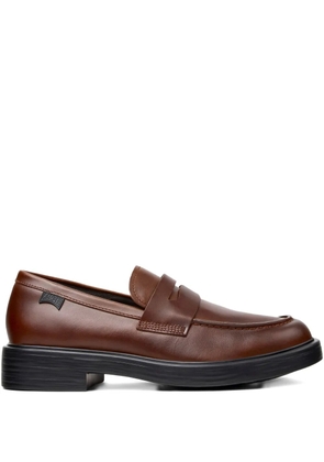 Camper Dea penny leather loafers - Brown