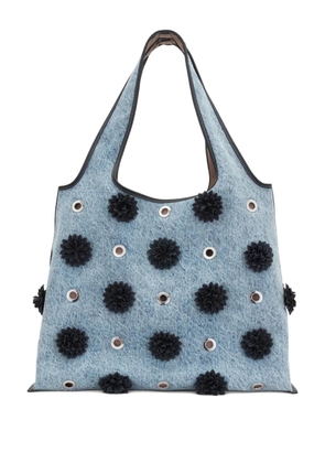 3.1 Phillip Lim pom-pom eyelet tote bag - Blue
