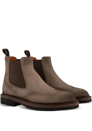 Santoni leather Chelsea boots - Brown