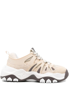 Patrizia Pepe leather running sneakers - Neutrals