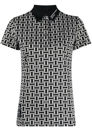 MASTER BUNNY EDITION graphic-print logo-patch polo top - Black
