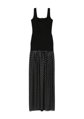 ROSERRY polka-dot square-neck maxi dress - Black