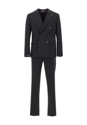 Manuel Ritz double-breasted suit - Black