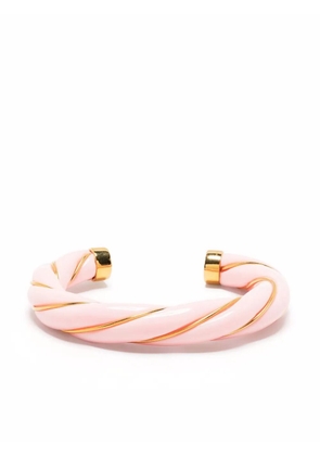Aurelie Bidermann Diana woven-look bangle bracelet - Pink