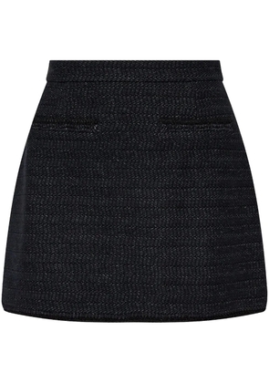 The Mannei tweed mini skirt - Black