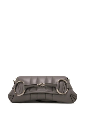 Gucci medium Horsebit Chain shoulder bag - Grey