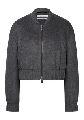 Another Tomorrow zip bomber jacket - Grey