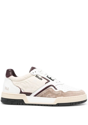 RHUDE embroidered-logo low-top sneakers - White